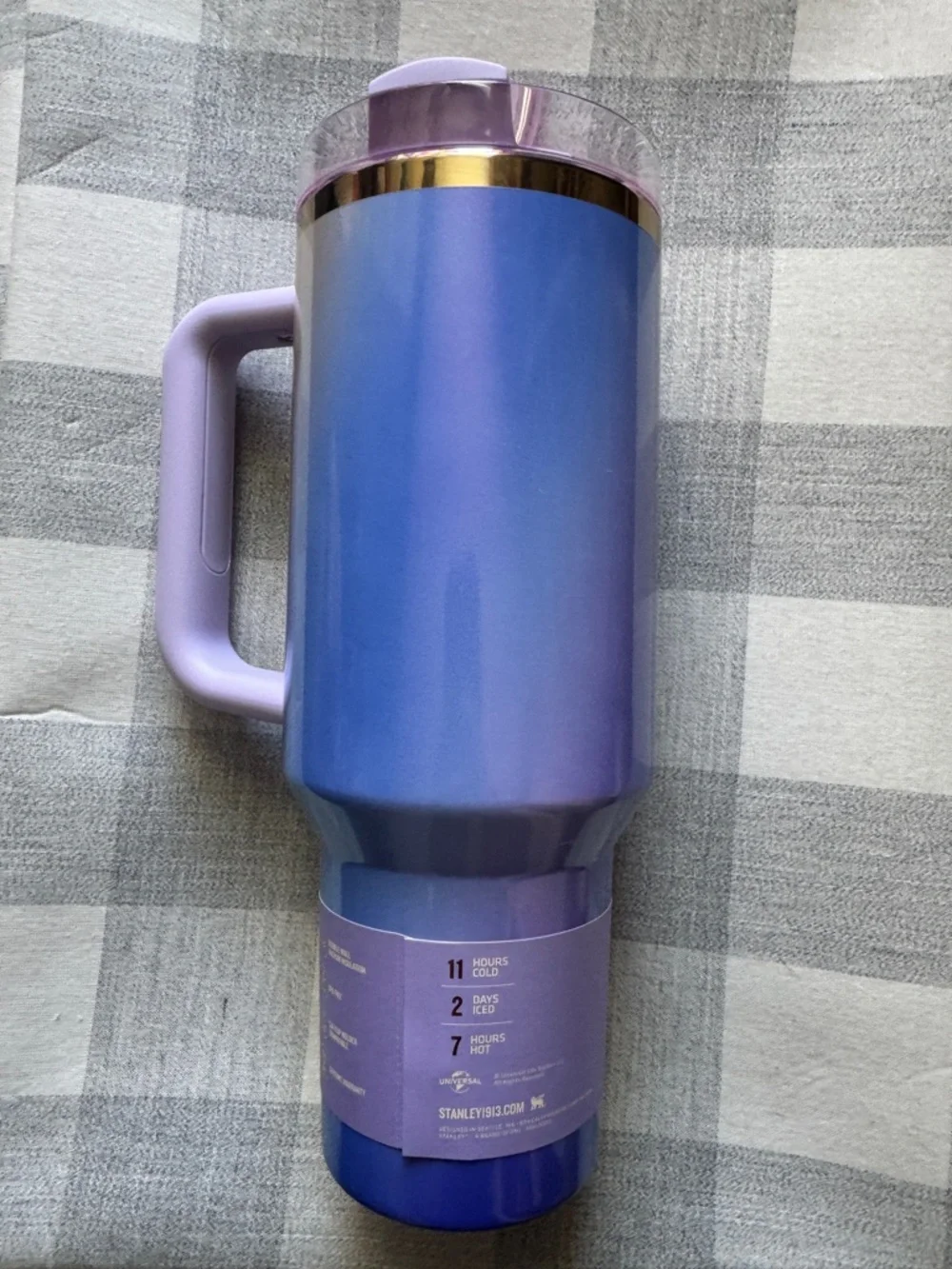 Stanley WICKED Glinda Purple Ombre Flowstate Quencher H2.0 Tumbler-40oz - Picture 4 of 6